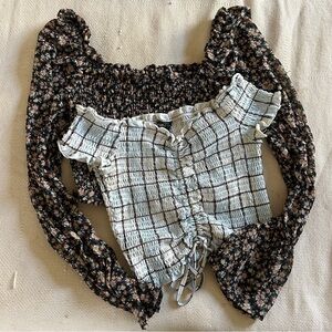 2-for-1 Bundled: Smocked Tops